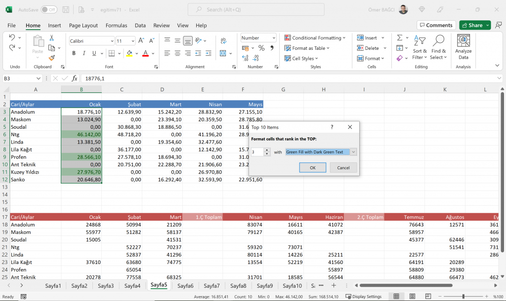 Kurumsal Excel Eğitimi