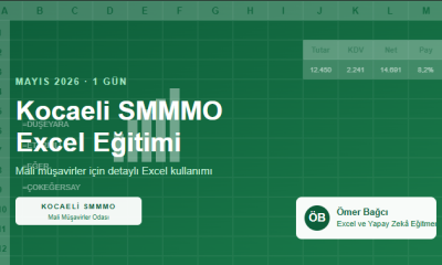 Kocaeli SMMMO Excel Eğitimi